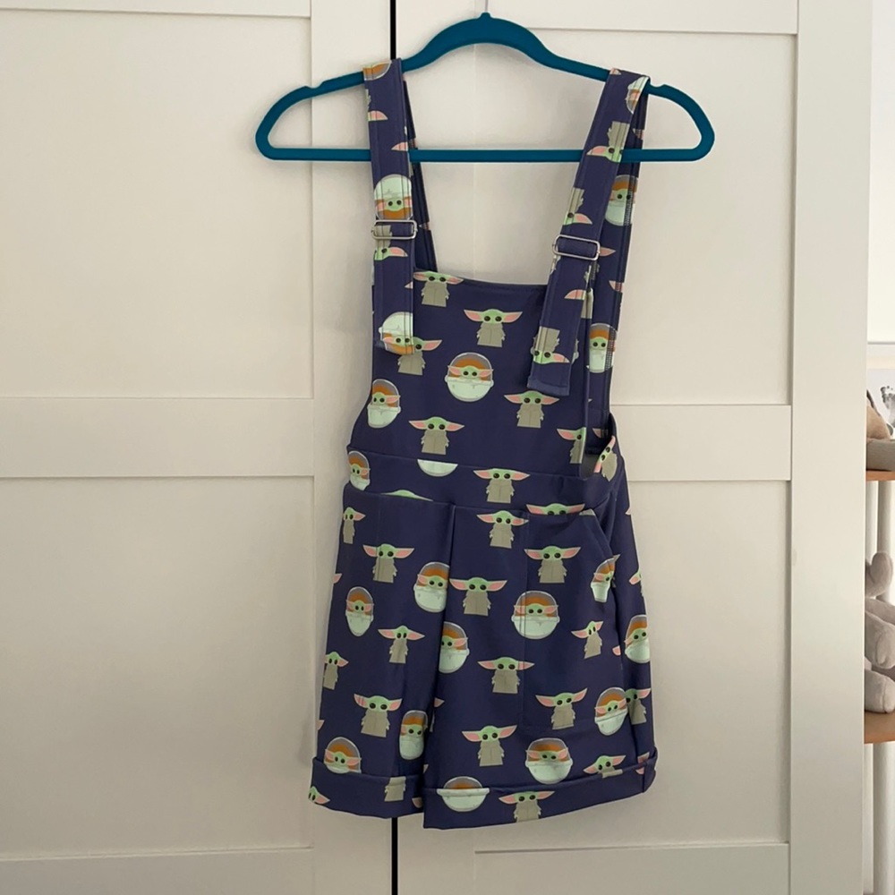 The Child Baby Yoda shorts overalls